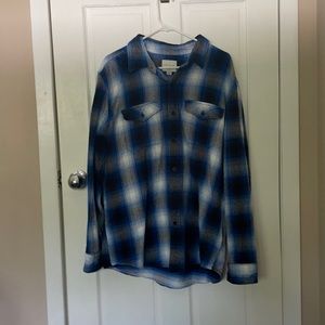 Men’s Blue Ombré American Eagle Flannel